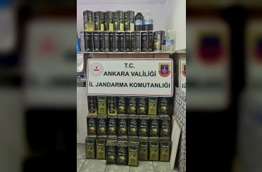 Ankara’da bir buçuk ton kaçak zeytinyağı ele geçirildi 