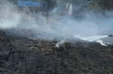Antakya’da bahçe yangını 
