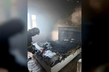 Antakya’da ev yangını 