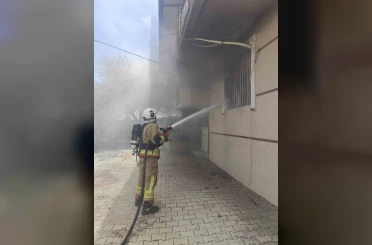 Antakya’da ev yangını 