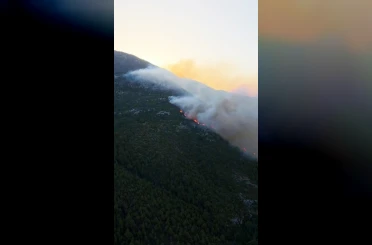 Antalya Kaş’ta orman yangını 