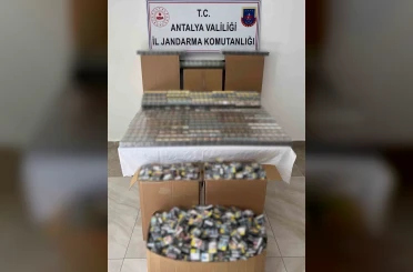 Antalya’da 1 milyon lira değerinde kaçak sigara ele geçirildi 