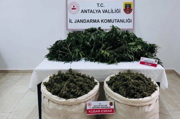 Antalya’da uyuşturucu operasyonunda 11 kilo 100 gram kubar esrar ele geçirildi 
