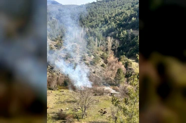 Arazisinde otları temizlik amaçlı yaktı, vatandaş orman yangını ihbarında bulundu 