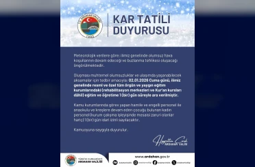 Ardahan’da eğitime kar engeli 