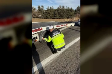 Ardahan’da jandarmadan ‘zorunlu kış lastiği’ denetimi 