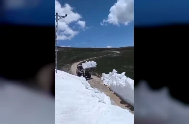Ardahan’da karla mücadele 
