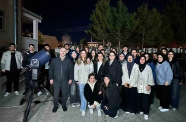 Astronomi Kulübü üç gün süren gökyüzü gözlemi düzenledi 
