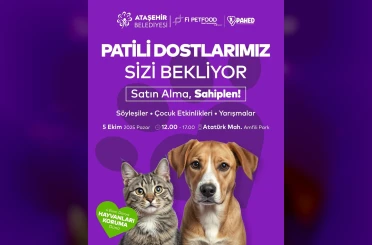 Ataşehir’de Dünya Hayvanları Koruma Günü etkinliği: "Satın Alma, Sahiplen" 