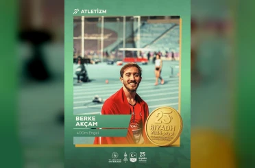 Atletizmde Berke Akçam’dan altın madalya 