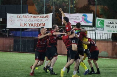 Aydın’da sağlık çalışanlarının futbol heyecanı sona erdi 