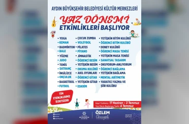 Aydınlı çocuklar yaz tatilinde eğlenirken öğrenecek 