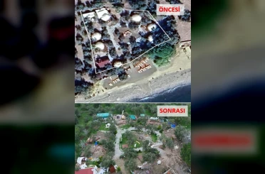 Ayvacık’ta 63 kaçak yapı yıkıldı 