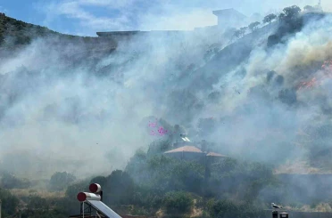 Ayvacık’ta makilik alanda yangın çıktı 