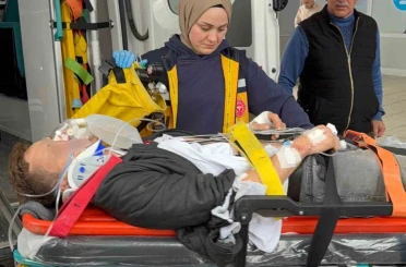 Ayvacık’ta patpat devrildi: 1 yaralı 