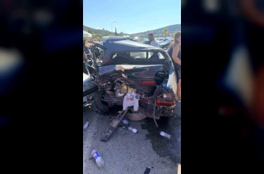 Ayvalık’ta feci kaza: 6 yaralı 