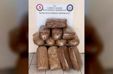 Bafra’da 60 kilo kaçak tütün ele geçirildi 