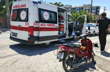 Bafra’da motosiklet sürücüsü yaralandı 