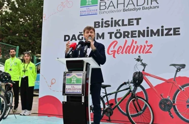 Bahçelievler’de 100 vatandaşa bisiklet dağıtım töreni 