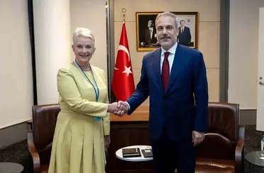 Bakan Fidan, BM Dünya Gıda Programı (WFP) İcra Direktörü Cindy McCain ile görüştü
