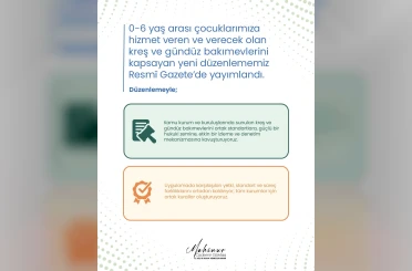 Bakan Göktaş, tüm kreş ve gündüz bakımevlerinde ortak kuralların uygulanacağını açıkladı 