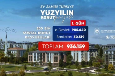 Bakan Kurum: "500 bin sosyal konut için ilk gün 936 bin 159 başvuru yapıldı" 