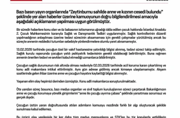 Bakanlıktan Zeytinburnu’ndaki anne ve çocuk ölümüyle ilgili açıklama 