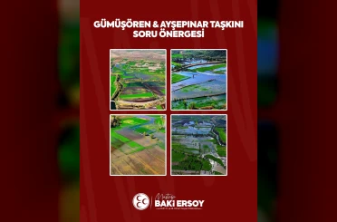 Baki Ersoy’dan Tarım ve Orman Bakanlığı’na ‘taşkın soru önergesi’ 