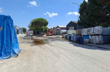 Balıkesir’de yere dökülen kimyasal madde paniğe neden oldu 