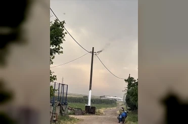 Bandırma’da elektrik hattında korku dolu anlar 