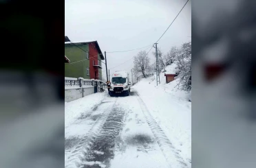Bartın’ın yüksek kesimlerinde kar etkili oluyor 