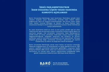 BARÜ’den, İsrail’e yasal düzenleme tepkisi 