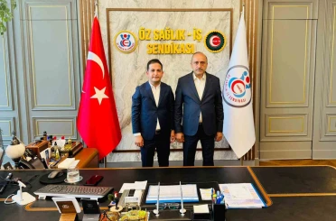 Başkan Aküzüm, HAK-İŞ Genel Başkan Yardımcısı Sert ile bir araya geldi 