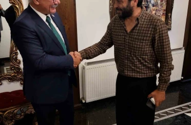 Başkan Arslan’dan "Çırak" dizisi setine ziyaret 