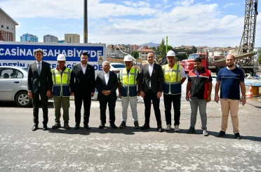 Başkan Büyükkılıç ile Başkan Okandan’dan, Sahabiye Projesi 2. Etap çalışmalarına inceleme 
