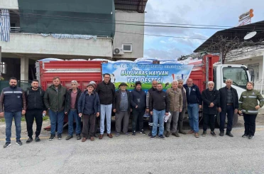 Başkan Çerçioğlu’nun küçük üreticilere yem destekleri devam ediyor 