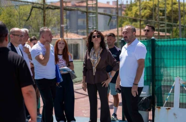 Başkan Köksal Aras, Ali Fuat Özge Spor Tesislerinde incelemelerde bulundu 