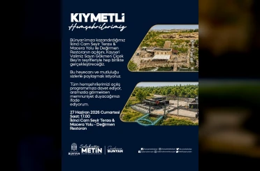 Başkan Metin’den açılışa davet 