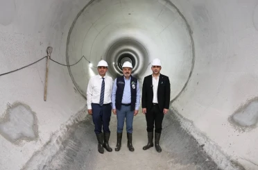 Başkan Öntürk, Türkiye’nin en büyük atık su tüneli projesini inceledi 