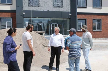 Başkan Palancıoğlu, Yıldırım Beyazıt Mahallesi’ndeki okul çalışmalarını inceledi 