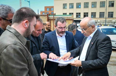 Başkan Sami Er, Söğütlü Camii inşaatını yerinde inceledi 