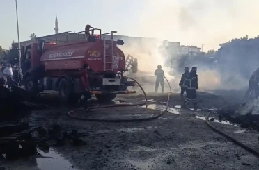 Batman’da palet üretim tesisinde korkutan yangın 