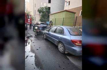 Batman’da park halindeki otomobilde çıkan yangın söndürüldü 