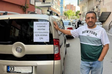 Batmanlı esnaf aracına astığı yazıyla dikkat çekti: "Akrabalarımla ilişkimi kestim" 