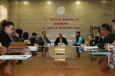 Bayburt Afet Sağlık Grubu saha tatbikatı öncesi bilgilendirildi 