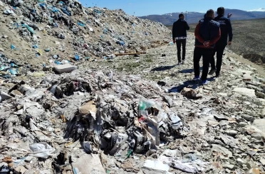 Bayburt’ta katı atık sahasında çevre denetimi yapıldı 