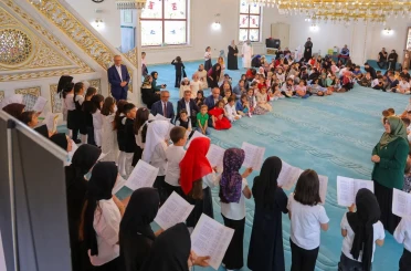 Bayburt’ta Kur’an kursu öğrencileri cami çocuk buluşmasında bir araya geldi 