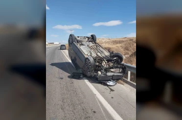 Bayburt’ta trafik kazası: 2 yaralı 