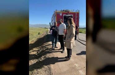 Bayburt’ta yakıt yüklü tankerin devrildiği bölgede çevresel inceleme yapıldı 