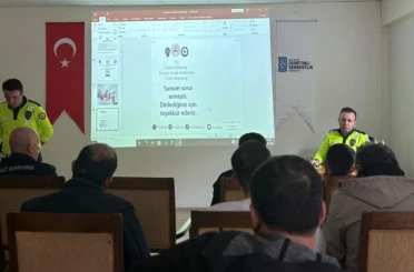 Bayburt’ta yükümlülere trafik güvenliği eğitimi verildi 